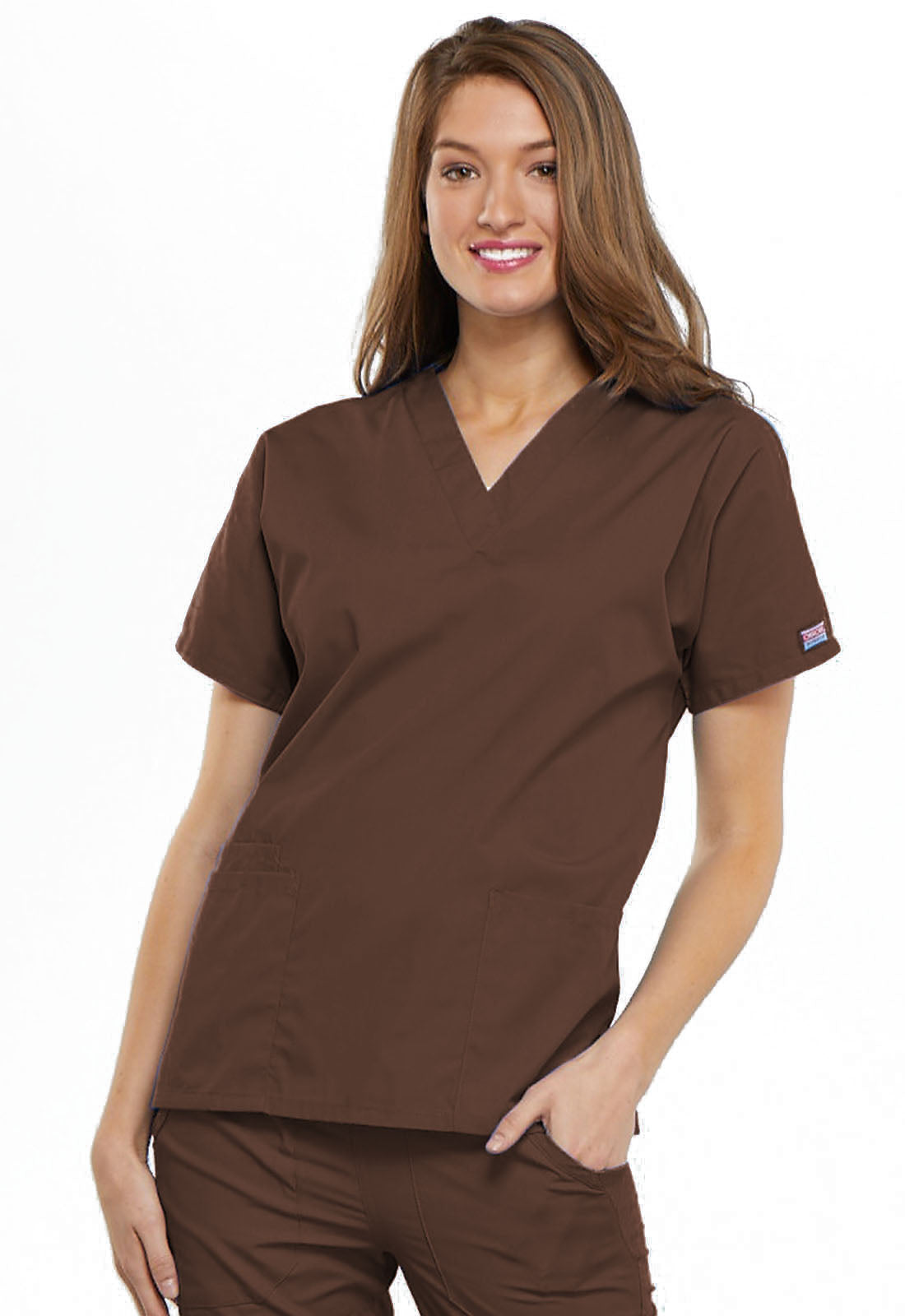 Cherokee Workwear Originals Women’s Mock Wrap Scrub Top – 4700