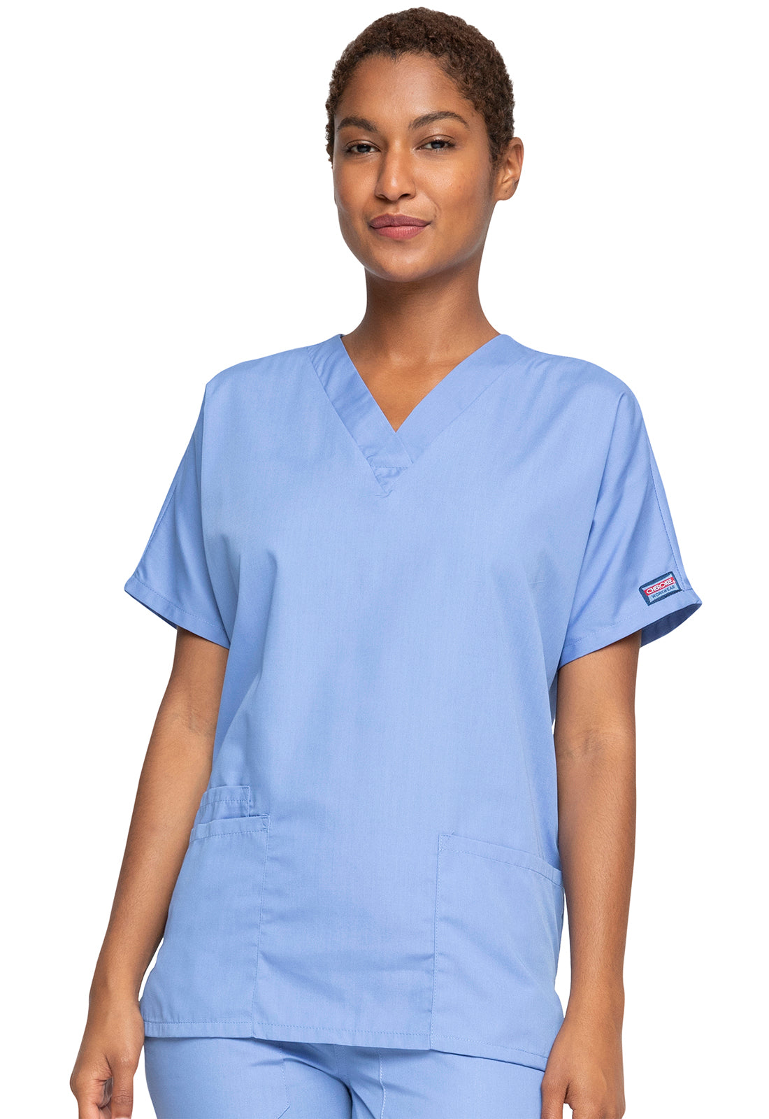 Cherokee Workwear Originals Women’s Mock Wrap Scrub Top – 4700
