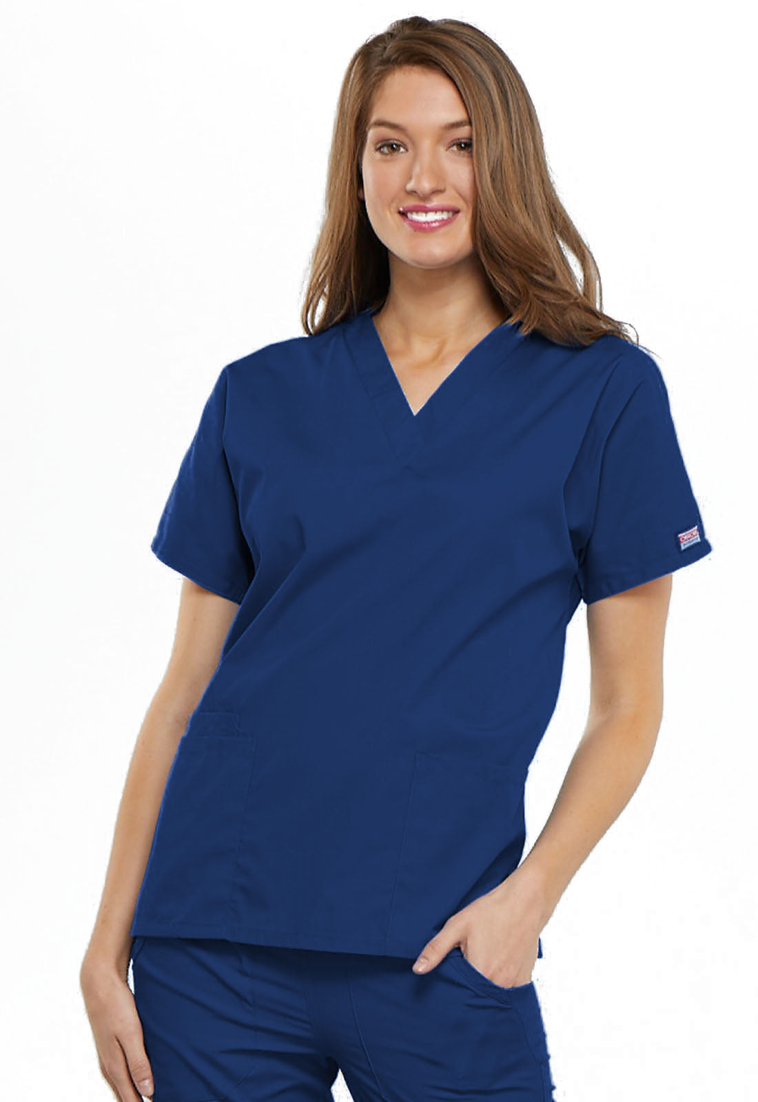 Cherokee Workwear Originals Women’s Mock Wrap Scrub Top – 4700