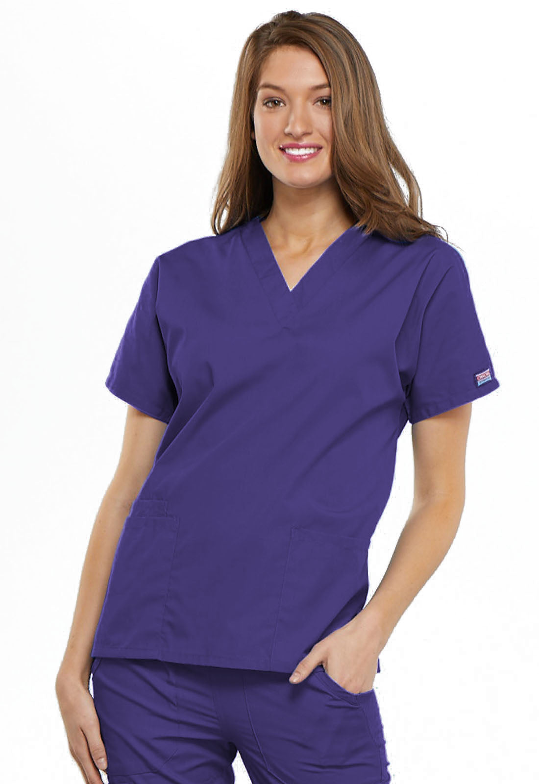 Cherokee Workwear Originals Women’s Mock Wrap Scrub Top – 4700