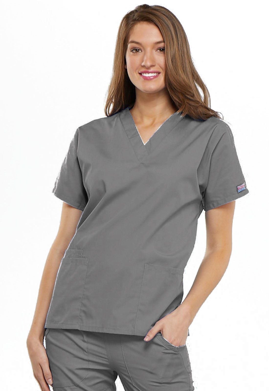 Cherokee Workwear Originals Women’s Mock Wrap Scrub Top – 4700