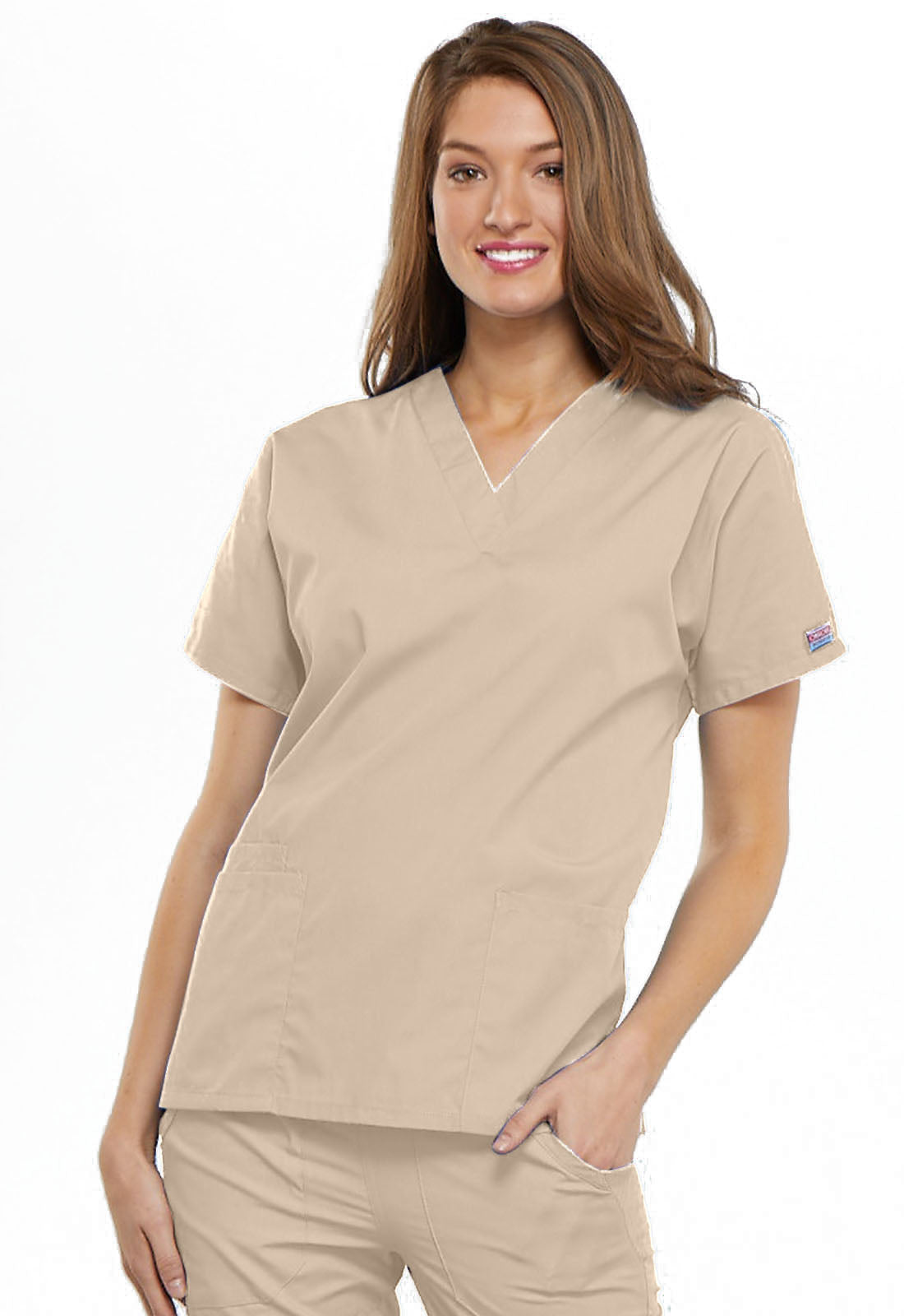 Cherokee Workwear Originals Women’s Mock Wrap Scrub Top – 4700