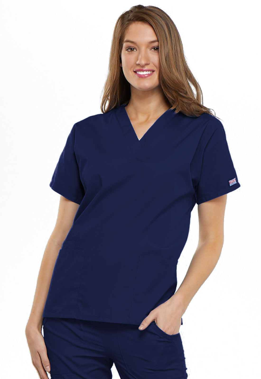 Cherokee Workwear Originals Women’s Mock Wrap Scrub Top – 4700