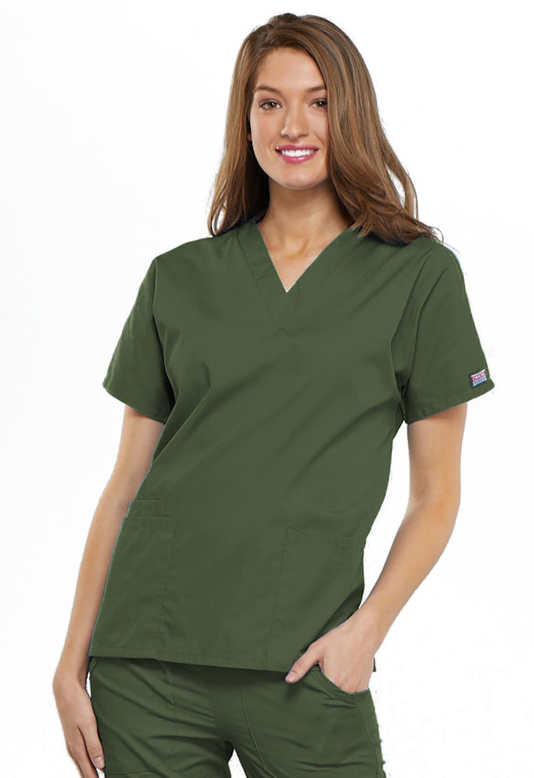 Cherokee Workwear Originals Women’s Mock Wrap Scrub Top – 4700