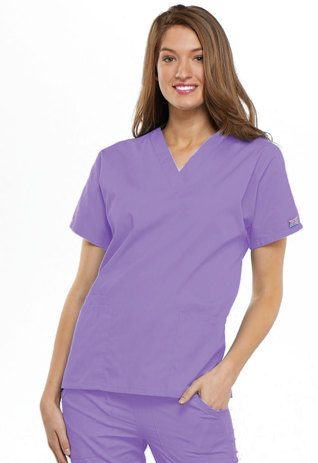 Cherokee Workwear Originals Women’s Mock Wrap Scrub Top – 4700