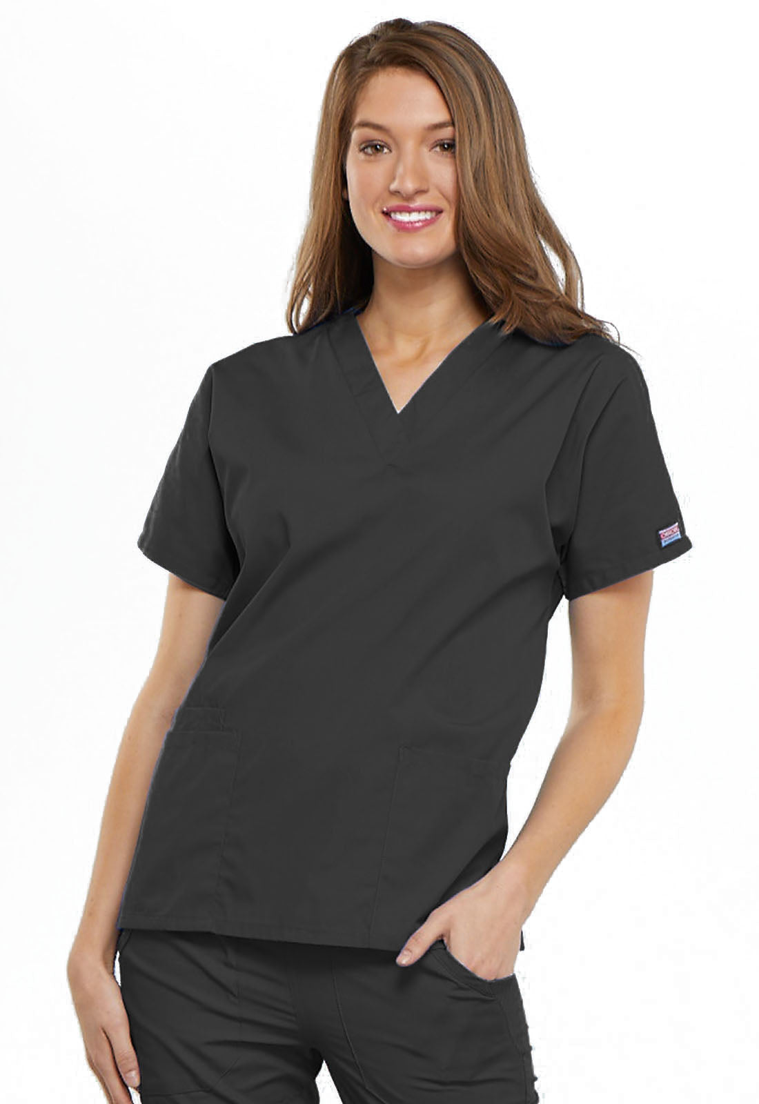 Cherokee Workwear Originals Women’s Mock Wrap Scrub Top – 4700