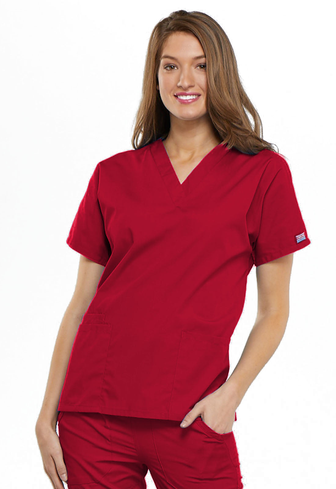 Cherokee Workwear Originals Women’s Mock Wrap Scrub Top – 4700
