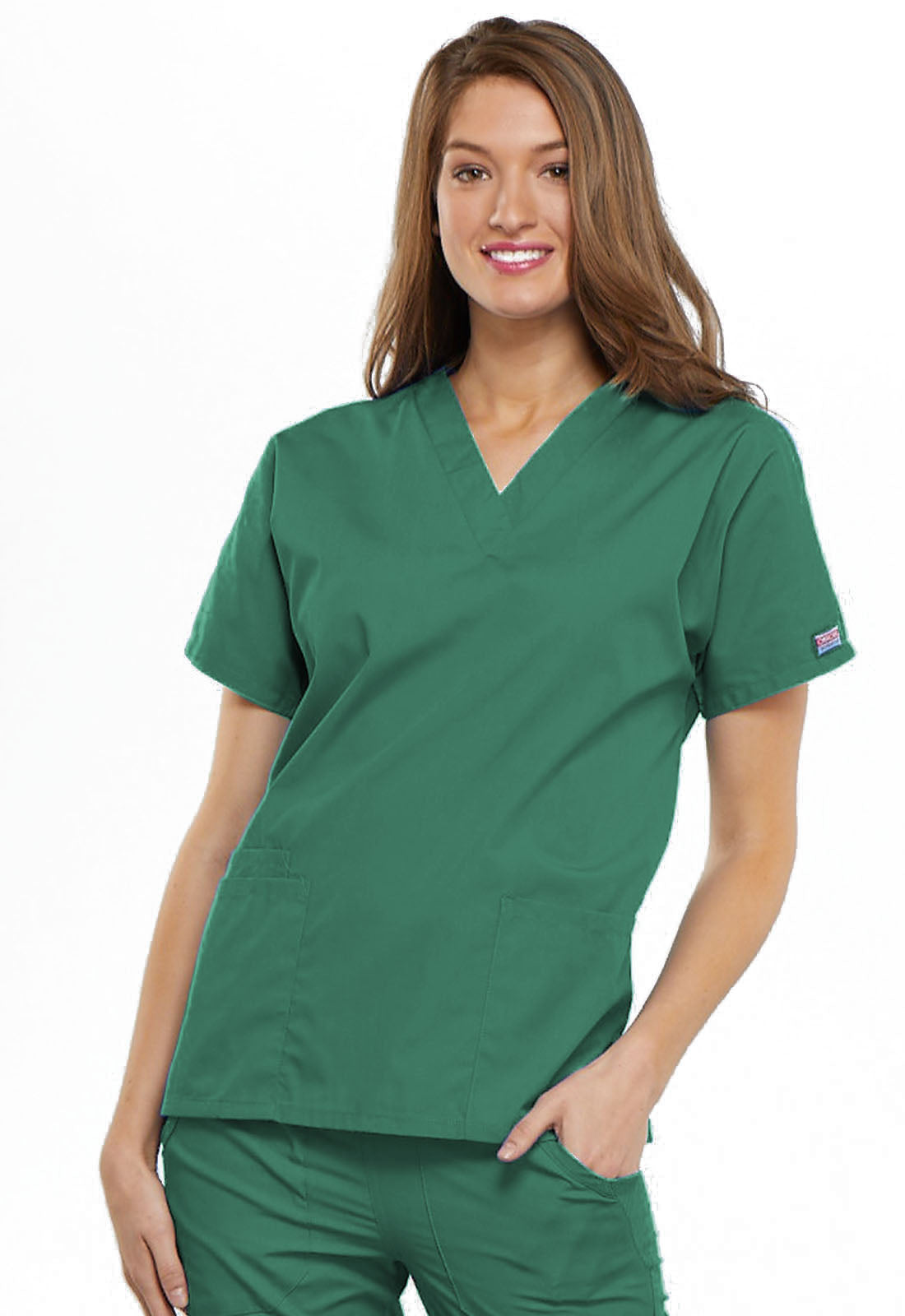 Cherokee Workwear Originals Women’s Mock Wrap Scrub Top – 4700