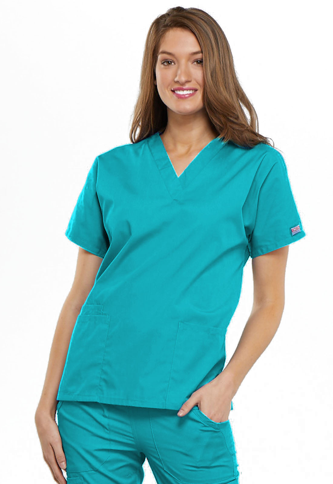 Cherokee Workwear Originals Women’s Mock Wrap Scrub Top – 4700