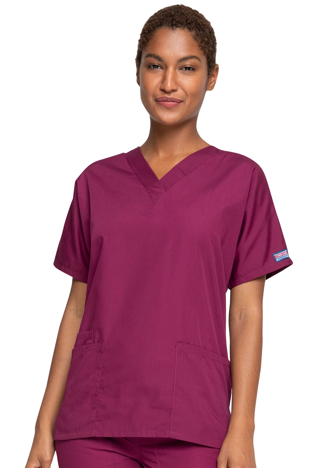 Cherokee Workwear Originals Women’s Mock Wrap Scrub Top – 4700