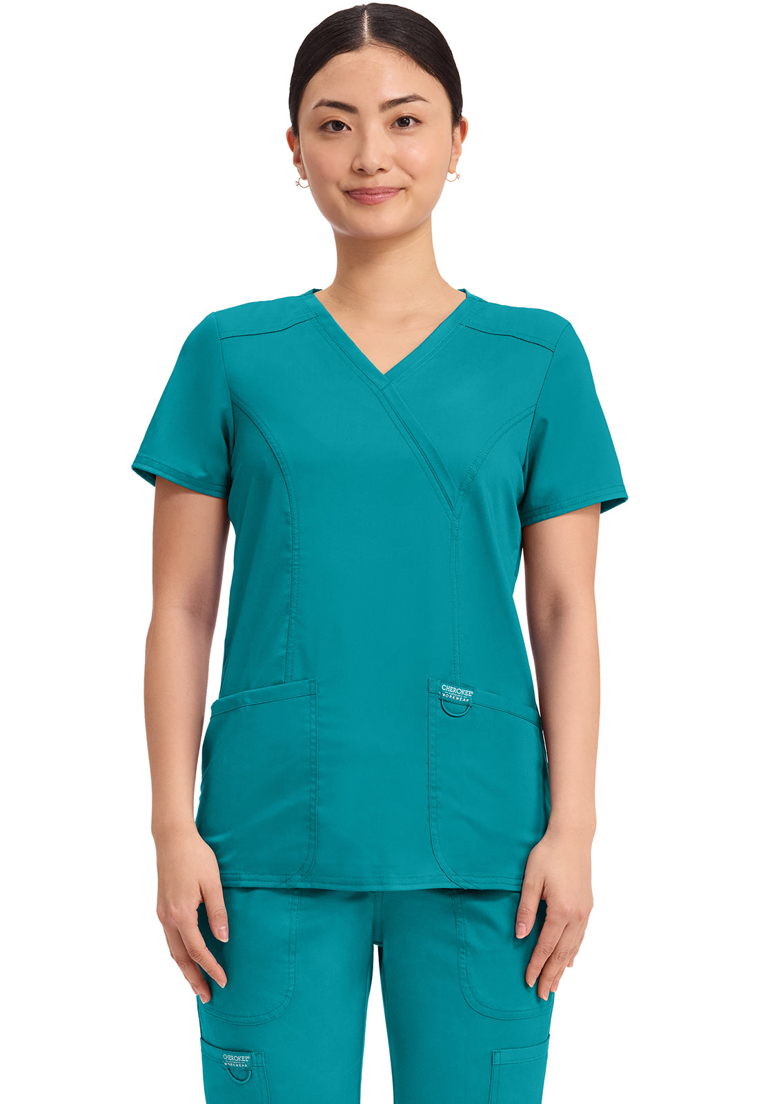 Cherokee Workwear Revolution Women’s V-Neck Scrub Top – WW610